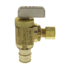 Uponor LF4785025 ProPEX 1/2 x 1/4 in. Brass 250 psi PEX x OD Tube Shut Off Valve