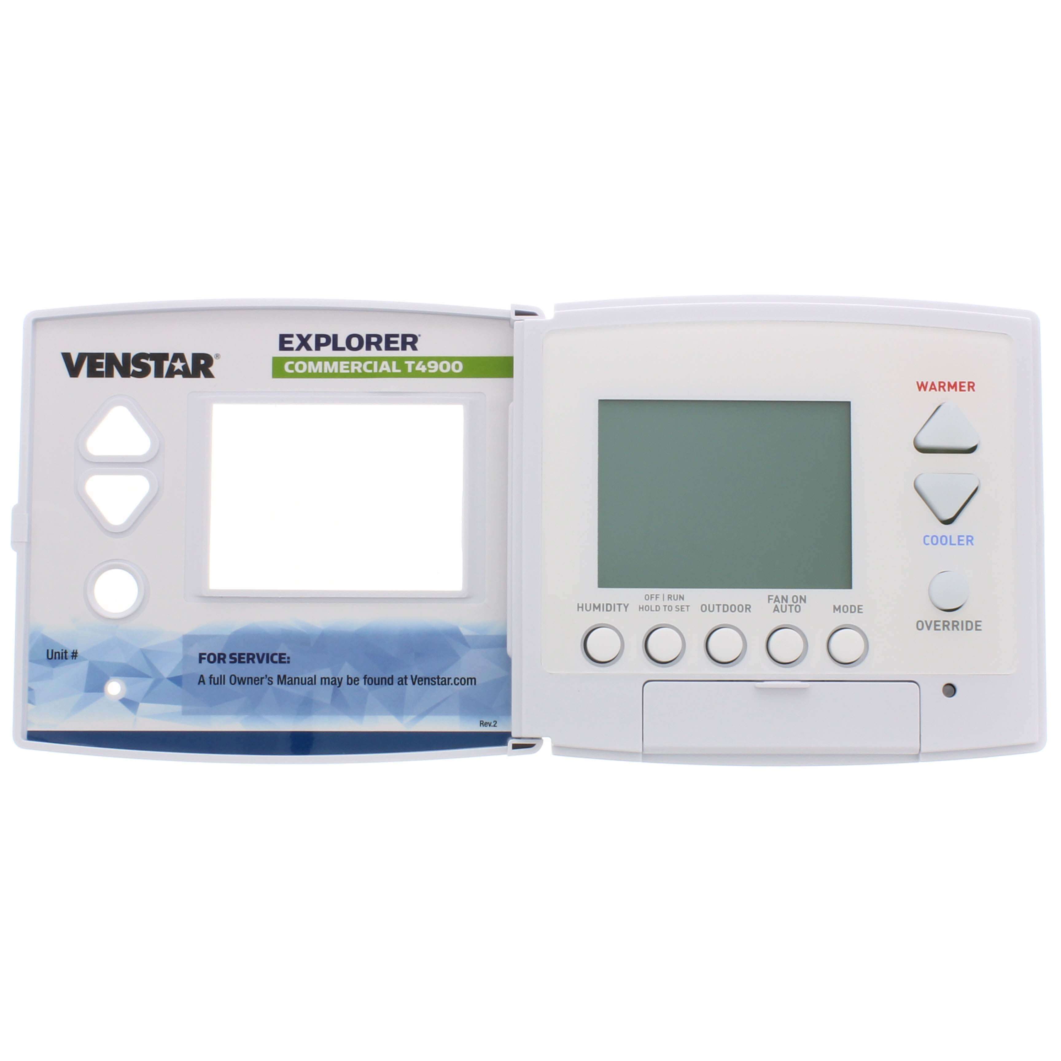 Venstar T4900 Explorer T4900 Commercial Digital Thermostat Light Activated 4 Heat 2 Cool