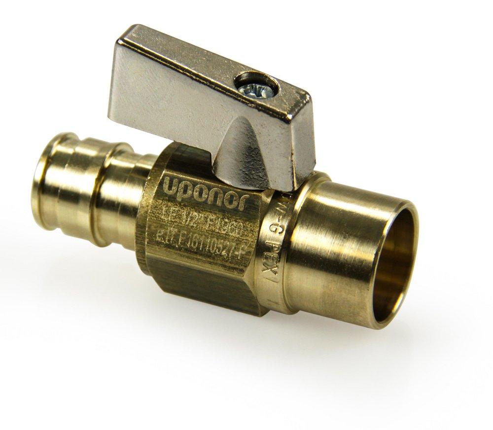 Uponor LF4805050 ProPEX 1/2 in Brass Full Port F1960 x Sweat 250# Ball Valve