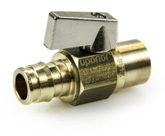 Uponor LF4805050 ProPEX 1/2 in Brass Full Port F1960 x Sweat 250# Ball Valve