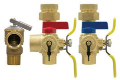 Webstone H-54443WPR 3/4 FIP Union x SWT Lead-Free E-X-P E2 Tankless Water Heater Service Valve Kit