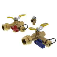 Webstone H-54443WPR 3/4 FIP Union x SWT Lead-Free E-X-P E2 Tankless Water Heater Service Valve Kit