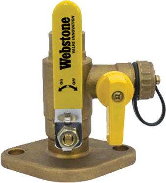 Webstone 50413 The Isolator® Uni-Flange Ball Valves 600WOG 3/4 Sweat Flange