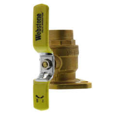 Webstone 51405 1-1/4 Swt Full Port Brass Uni-Flange Isolator Ball Valve w Detachable Rotating Flange