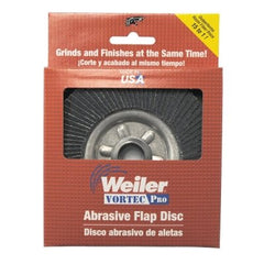 Weiler 30830 Vortec Pro Coated Flap Disc 4-1/2 in Diameter 80 Grit