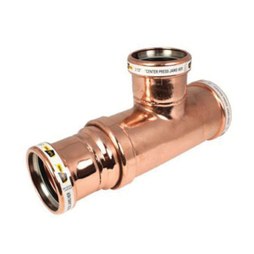 Apollo 10066515 Reducing Tee Large Diameter 2-1/2 x 2 x 3 Inch Copper Press