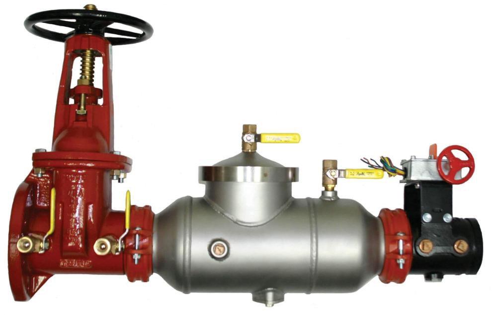 Apollo 4ALF10A03 DCLF 4A 4 in. Epoxy Coated Ductile Iron and Stainless Steel Yoke x Female 175 psi Backflow Preventer