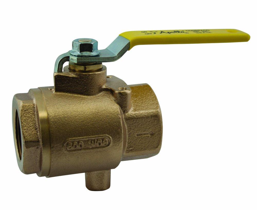 Apollo Valves 7K10327 7K-100 Series 1/2 in. Bronze Full Port Threaded Ball Valve A7K10327