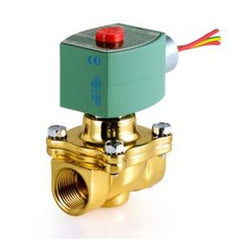 Asco 8210B057AC120/60110/50D Solenoid Valve 8210 2-Way Brass 1 Inch NPT Normally Open 120 Alternating Current NBR