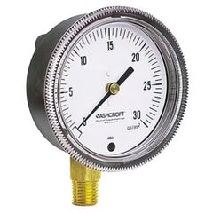 Ashcroft 251490A02LXAK30H20 Pressure Gauge 1490 0 to 30inWC 2-1/2 Diameter 1/4 NPT