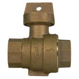 AY McDonald 76001-112 Curb Stop with Drain Lead Free Brass 1-1/2 Inch F