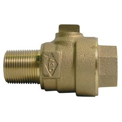 AY McDonald 73149B-34 Corporation Stop 3/4 Inch Lead Free Brass MPT x FPT 5139-322