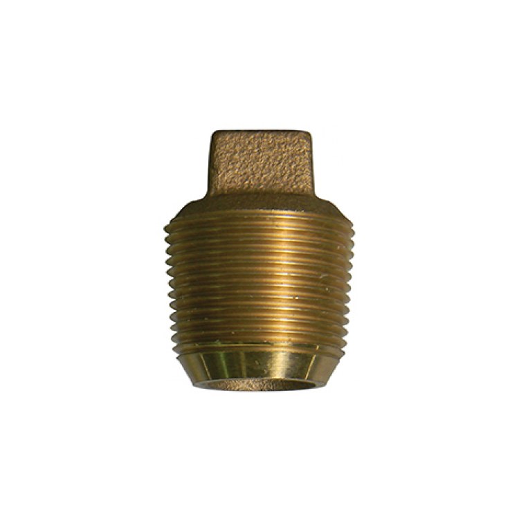 AY McDonald 73206-34 Plug Square Head 3/4 Inch Lead Free Brass CC Threaded