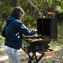 Blackstone 1550 Gas Griddle On the Go Grill Combo 17 Inch