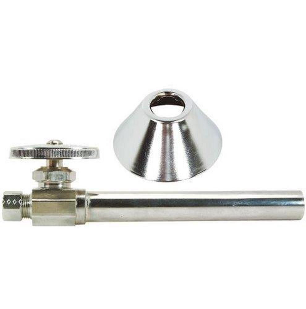 BrassCraft CS41BXC Supply Stop Valve 1/2 x 3/8 Inch Chrome Plated