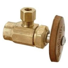 Brasscraft R09X-RB Angle Stop Valve 1/2x1/4 Lead Free Brass Rough Brass SweatxCompression