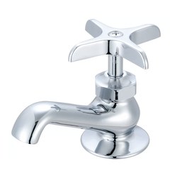 Central Brass 239P Lavatory Faucet 1 Plain Indexed Cross Chrome