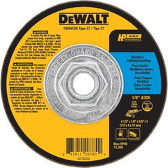 DeWalt DW8452H Abrasive Wheel Type 27 4-1/2 Inch Stainless Steel