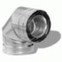 Duravent 58DVA-E90 Vent Elbow 90 Degree Non-Adjustable 5 x 8 Inch Aluminum/Galvanized Steel