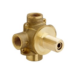 DXV D35000430.191 Rough-In Valve Diverter 4/3 Port 1/2 Inch NPT Forged Brass