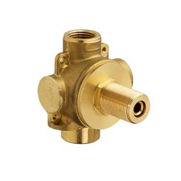 DXV D35000420.191 Rough-In Valve Diverter 3/2 Port 2 Way In Wall 1/2 Inch NPT Forged Brass