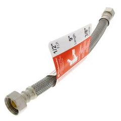 Fluidmaster PRO1F09 Pro Series 3/8 in x 1/2 in x 9 in Braided Stainless Sink Flexible Water Connector