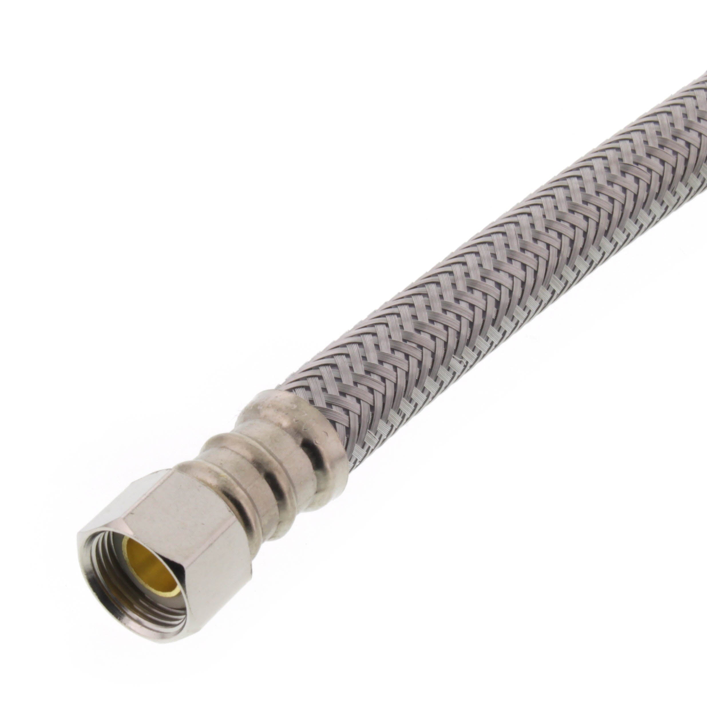 Fluidmaster PRO1F09 Pro Series 3/8 in x 1/2 in x 9 in Braided Stainless Sink Flexible Water Connector