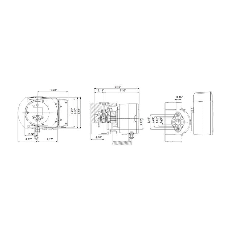 Grundfos 99833308 Circulator Pump Magna3 32-120 FN 115-230V