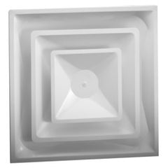 Hart & Cooley FPD306W Ceiling Diffuser 4 Way T-Bar 3 Cone 6 Inch FPD306W