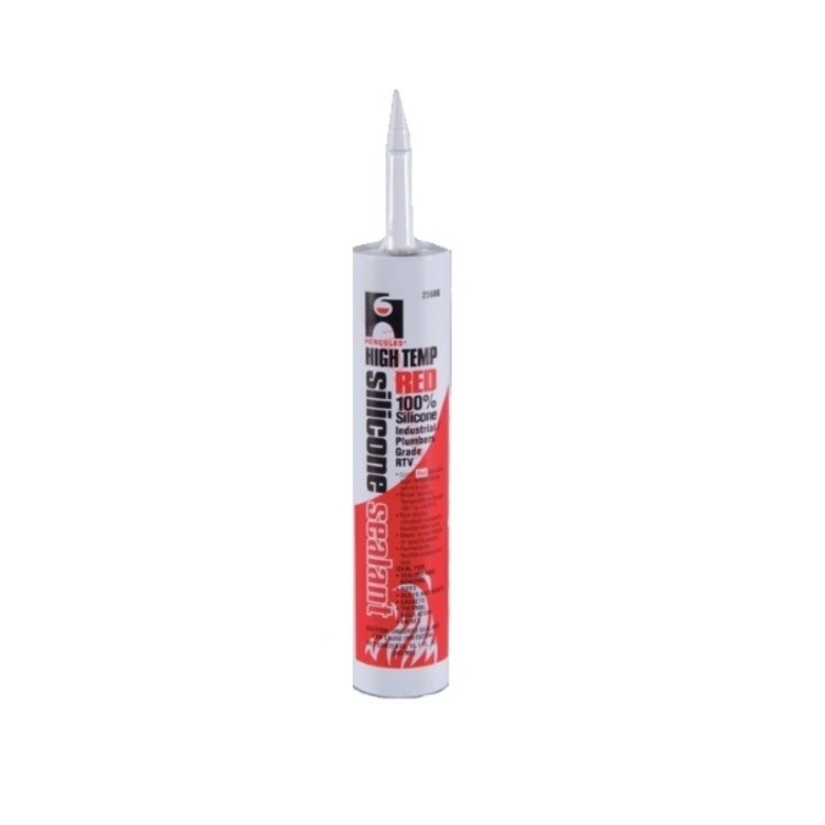 Hercules 25-666 High Temperature Sealant Silicone 10 Ounce Red