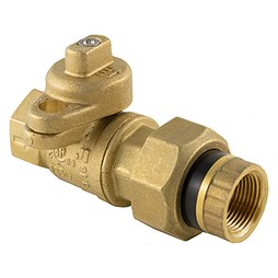 Jomar 241-005D Ball Valve 175-LWIN Brass 1 Inch NPT Lockwing Full Port Insulated Tailpiece 175PSI