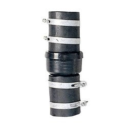 Liberty CV150 Check Valve 1-1/2 Inch ABS Rubber Slip with Hose Clamps