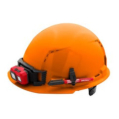 Milwaukee 48-73-1232 Orange Front Brim Vented Hard Hat with 6pt Ratcheting Suspension - Type 1, Class C