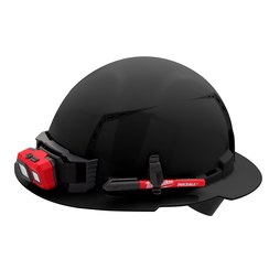 Milwaukee tool 48-73-1211 Black Full Brim Vented Hard Hat With 4-Point Ratcheting Suspension Adjustable Class C