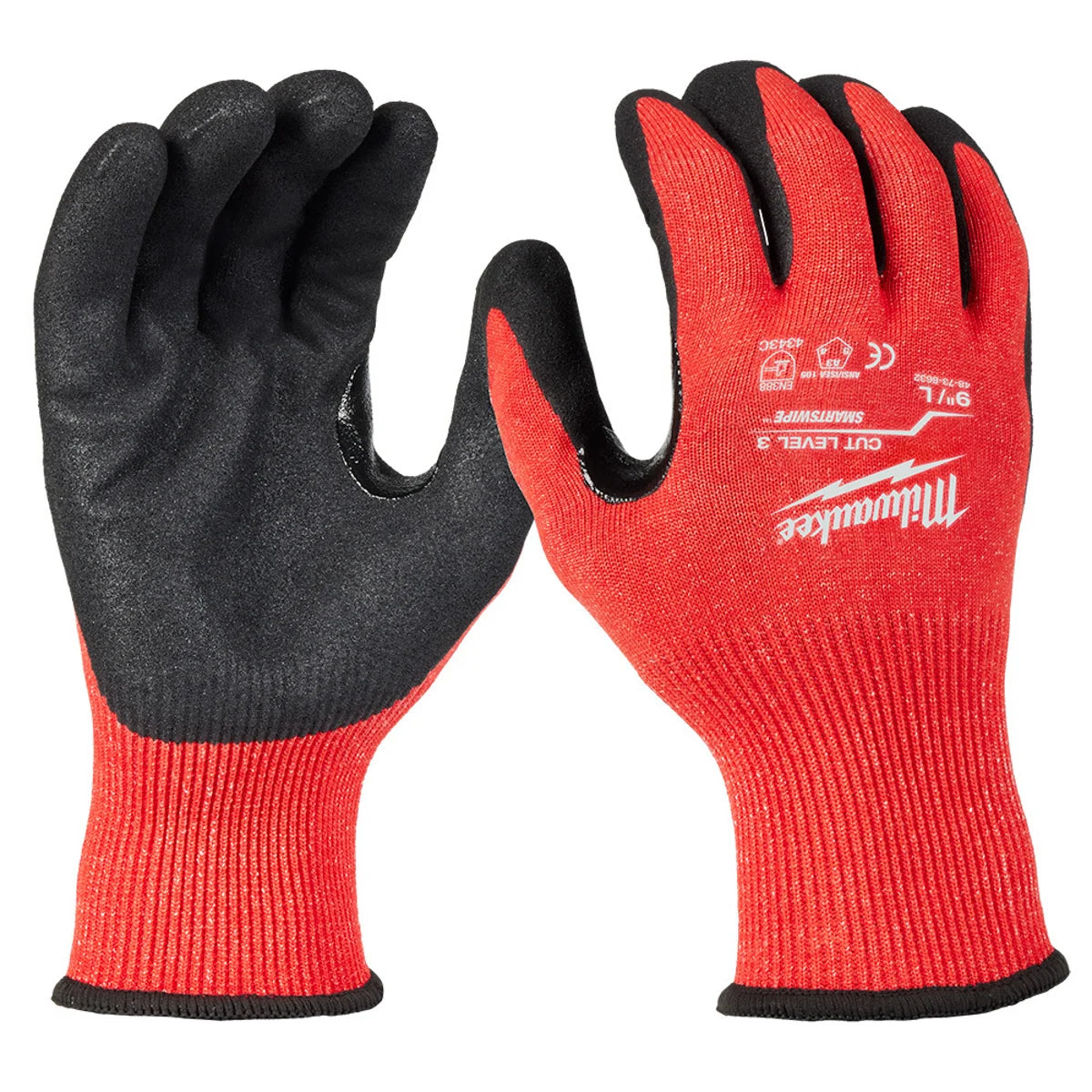 Milwaukee Tool 48-73-8632 Nitrile Dipped Cut Level 3 Gloves - Large