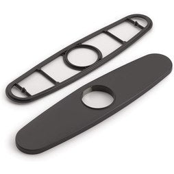 Moen 141002BL Arbor 3-Hole Escutcheon Kit in Matte Black