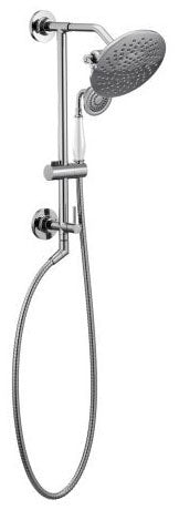 Moen S6320EP Velocity Chrome Two-Function 8 Diameter Spray Head Eco-Performance Rainshower