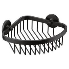 Moen YB0275BL Shower Basket Corner Matte Black 8 x 8 Inch Stainless Steel