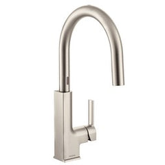 Moen S72308ESRS Kitchen Faucet Sto MotionSense 1 Lever ADA Spot Resist Stainless Pull Down