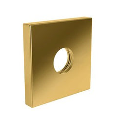 Newport Brass 2-640/01 Shower Arm Flange Square Forever Brass PVD 2-1/2 Inch Brass with O-Ring Retainer