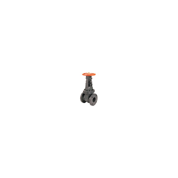 Nibco F607OTS-212 Gate Valve Pre-Grooved Stem with Outside Screw and Yoke 2-1/2 Inch Cast Iron Class 125 Flanged for MSS SP-70