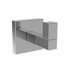 Newport Brass 2020-1650/30 Robe Hook Cube 2 Single Midnight Chrome 1-4/5 Inch 2-3/8 Inch