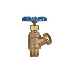 Nibco 12DO Boiler Drain 74-CL Multi-Turn 1/2 Inch MIP x Hose Cast Copper for Low-Pressure Water Systems