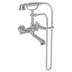 Newport Brass 1200-4283/26 Metropole Lever Handle Wall Mount Exposed Tub and Hand Shower in Polished Chrome