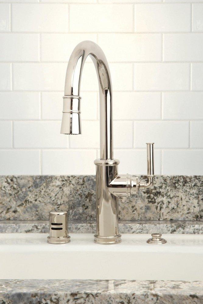 Newport Brass 2940-5103/26 Taft Single Handle Pull Down Kitchen Faucet in Polished Chrome