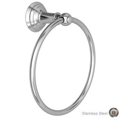 Newport Brass 34-09/20 Towel Ring Aylesbury 8 Inch Closed Stainless Steel PVD Brass 3-2/7 Inch