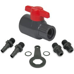 Spears 1529-002C Ball Valve Lab with Adapter Kit 1/4 CPVC Threaded EPDM Class 150 PSI