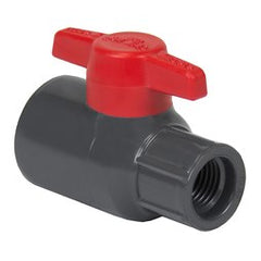 Spears 1521-003 Ball Valve Lab 3/8 PVC Threaded EPDM 150PSI