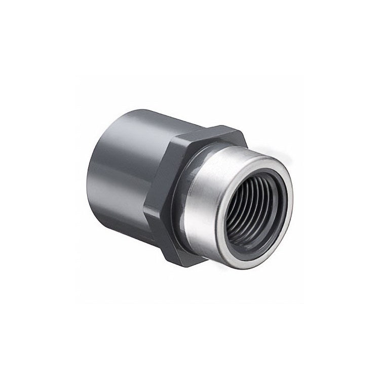 Spears 835-130SR Adapter Reducing Stainless Steel Collar 1 x 1/2 Inch PVC Socket x SR FIPT Schedule 80