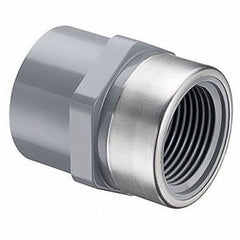 Spears 835-020CSR Adapter Stainless Steel Collar 2 Inch CPVC Socket x SR FIPT Schedule 80